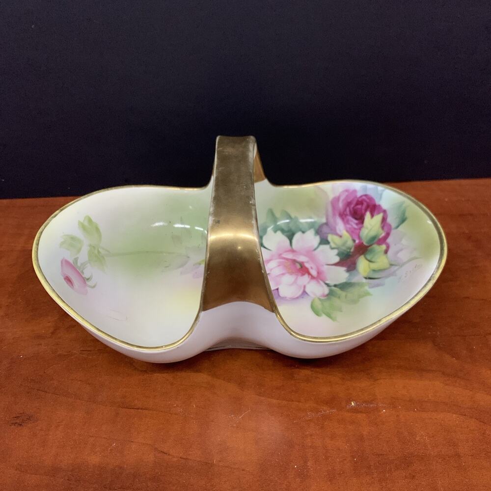 VTG Noritake Hand Painted Floral Collectable Dish